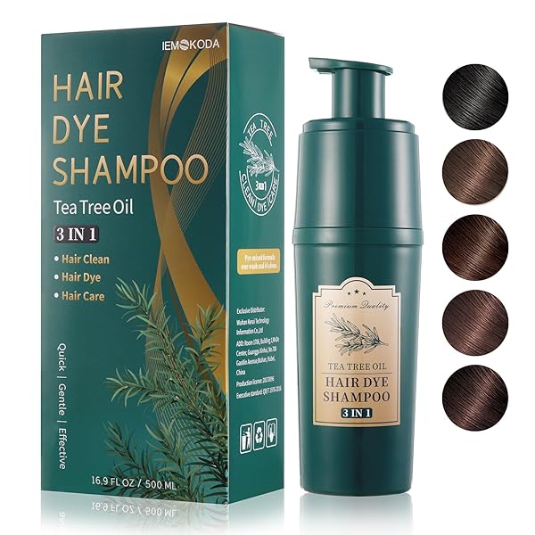 AGTHYUVE HAIR DYE SHAMPOO 16.9 FL OZ, BLACK...