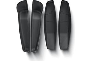 LUCKEASY 4PCS Door Side Pocket Storage Box for Tesla Model Y Juniper 2025 2026 Front& Rear Door Pocket Inner Organizer Trays TPE for Model Y Juniper Accessories Black