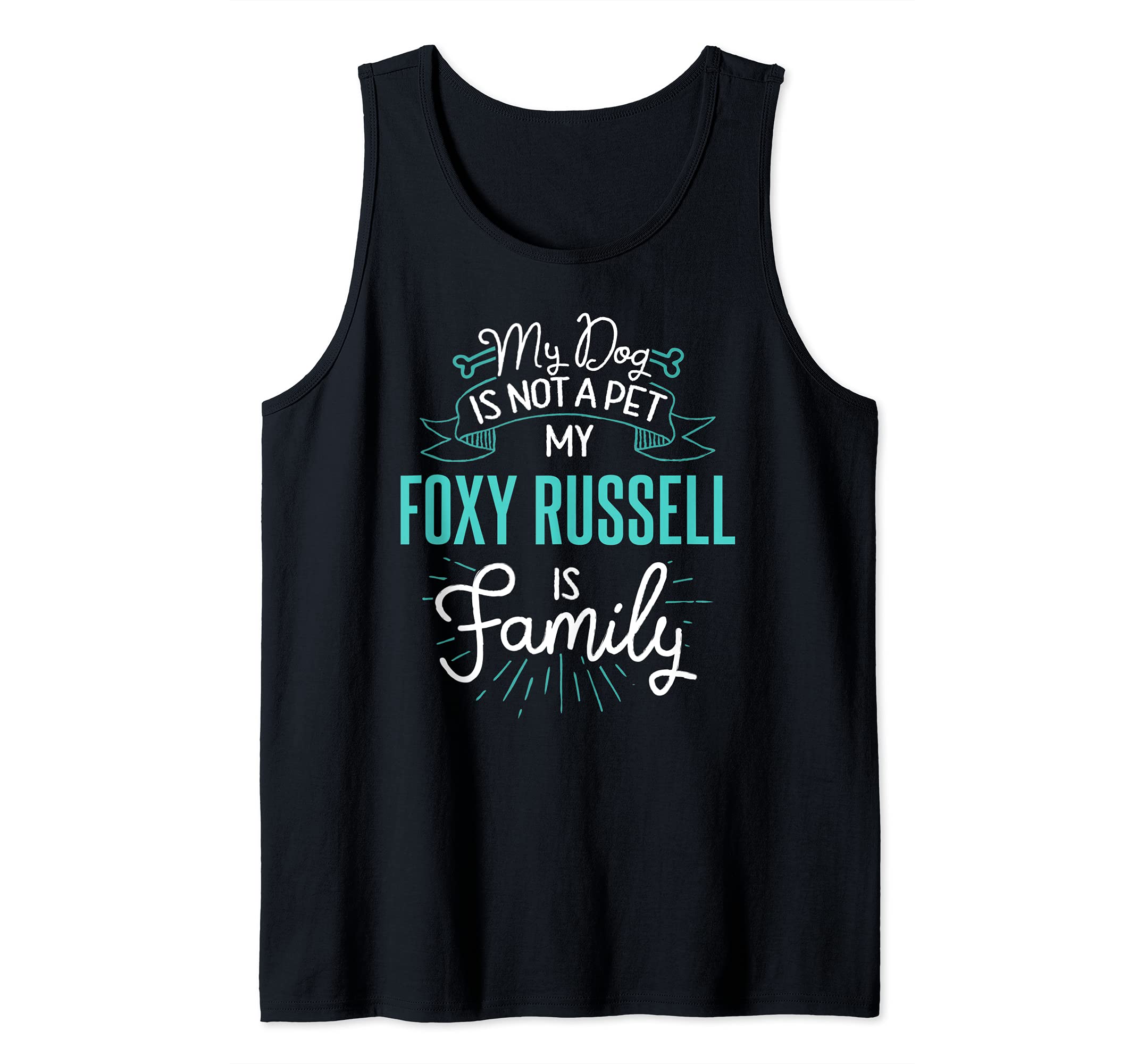 Cute Foxy Russell Design Family Dog Giftn Tank Top