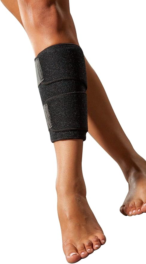 Bandage De Soutien Pour Mollet Lorey - Néoprène Noir, Unisexe, Taille Unique - Neuf