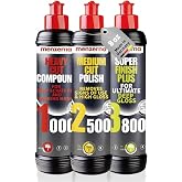 menzerna Polishing Set 8 oz I HCC1000, MCC2500 I 3800 I 3-Step System | For Scratch Removal, Swirl Elimination I Mirror-Like Finish