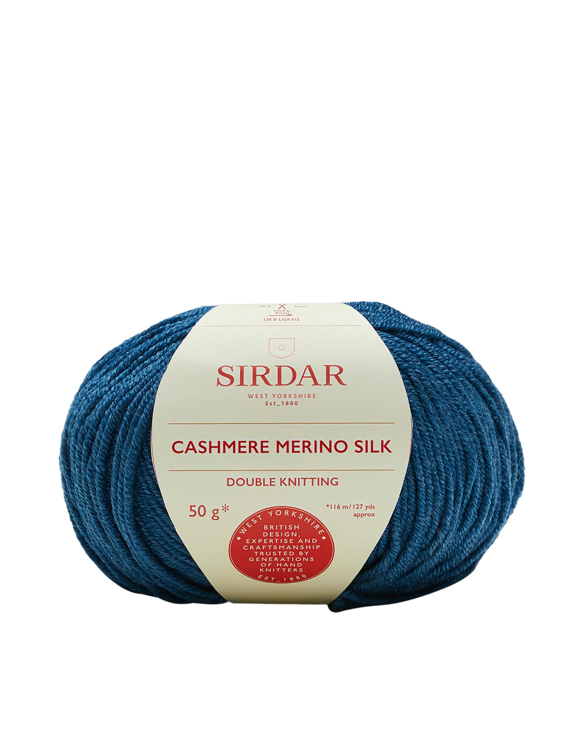 Sirdar Cashmere Merino Silk DK Double Knitting, Orient Blue (418), 50g