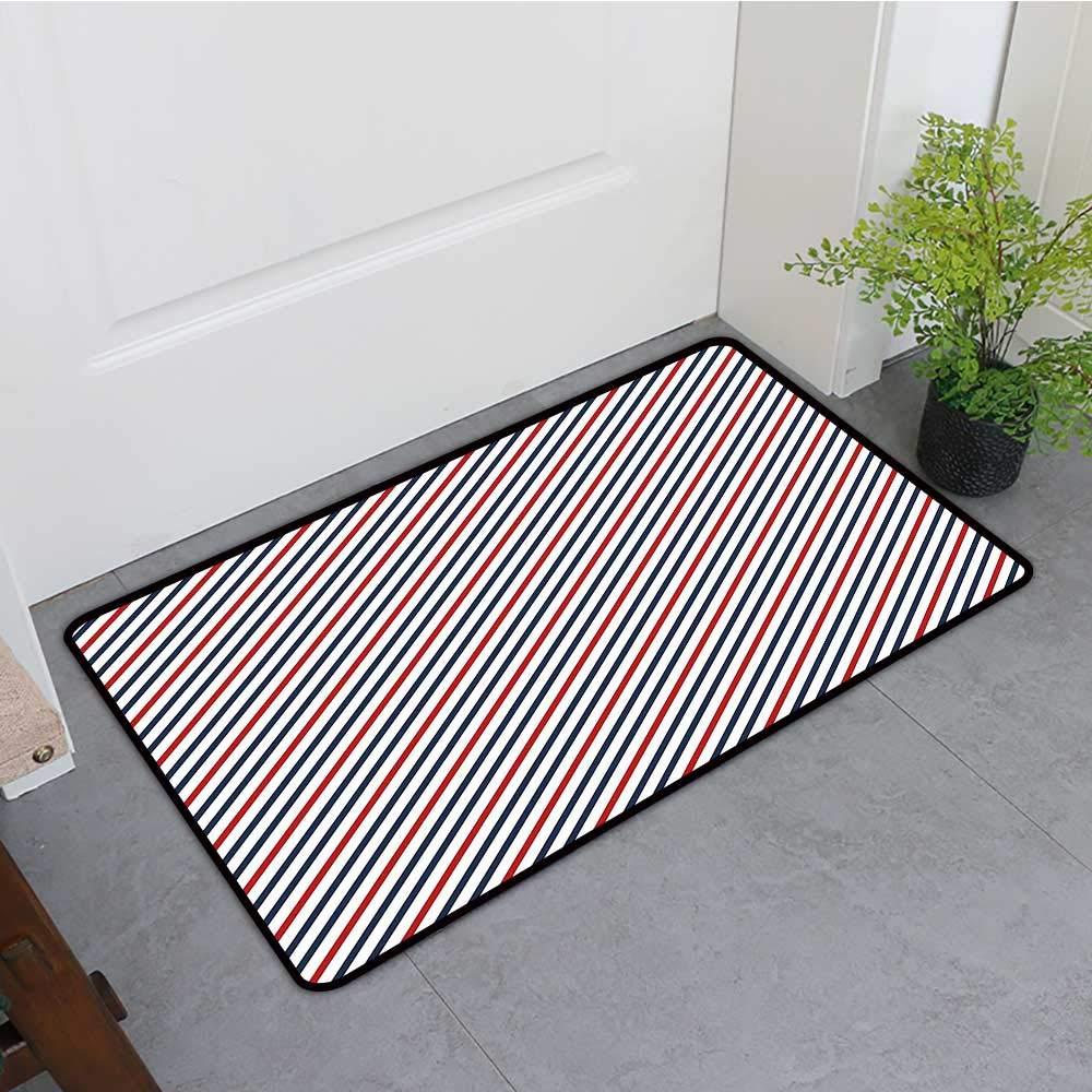 Rug Pads Area Rugs & Pads gmnalahome Extra Thick Door Mat Navy Blue Red Mar e Theme Classical