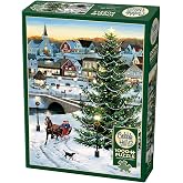 Cobble Hill 1000 Piece Puzzle - Village Tree - Sample Poster Included