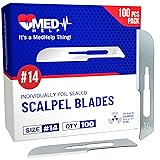 MedHelp Disposable Scalpel Blades #14, Pack of