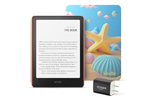 Kindle Paperwhite Kids Essentials Bundle including All-new Kindle Paperwhite Kids (16GB) - Starfish and Power Adapter