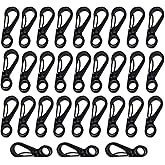 Bytiyar Mini Carabiner Clips with Metal Spring Wiregate Hook and Little Eye Hole for Keychain Backpack Clasps