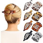 8PCS Flat Hair Clips for Women, NonSlip Flat Claw Clip for Thick and Thin Hair, 2 Styles Strong Grip Hair Clips Accessories for Daily Styling