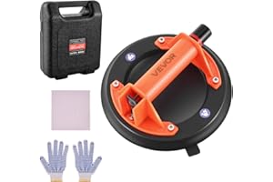VEVOR Vacuum Suction Cup, 8-Inch Vacuum Glass Lifter with ABS Handle, 400 lbs Max Lifting Capacity Tile Suction Cup Tool with