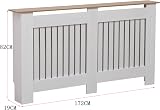 AVC Designs Extra Large Radiator Cover White Oak Modern Vertical Slats view 2
