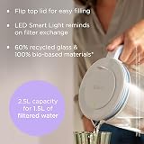 BRITA Glass Water Filter Jug 2.5L Light Blue with MAXTRA PRO 3 Filters view 3
