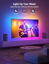 Govee TV LED Backlight 3.8M RGBIC for 55-65 inch TV Bluetooth Wi-Fi Alexa Google view 6