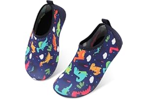L-RUN Kids Boys Girls Swim Water Shoes Quick Dry Barefoot Aqua Socks for Beach Pool Surfing