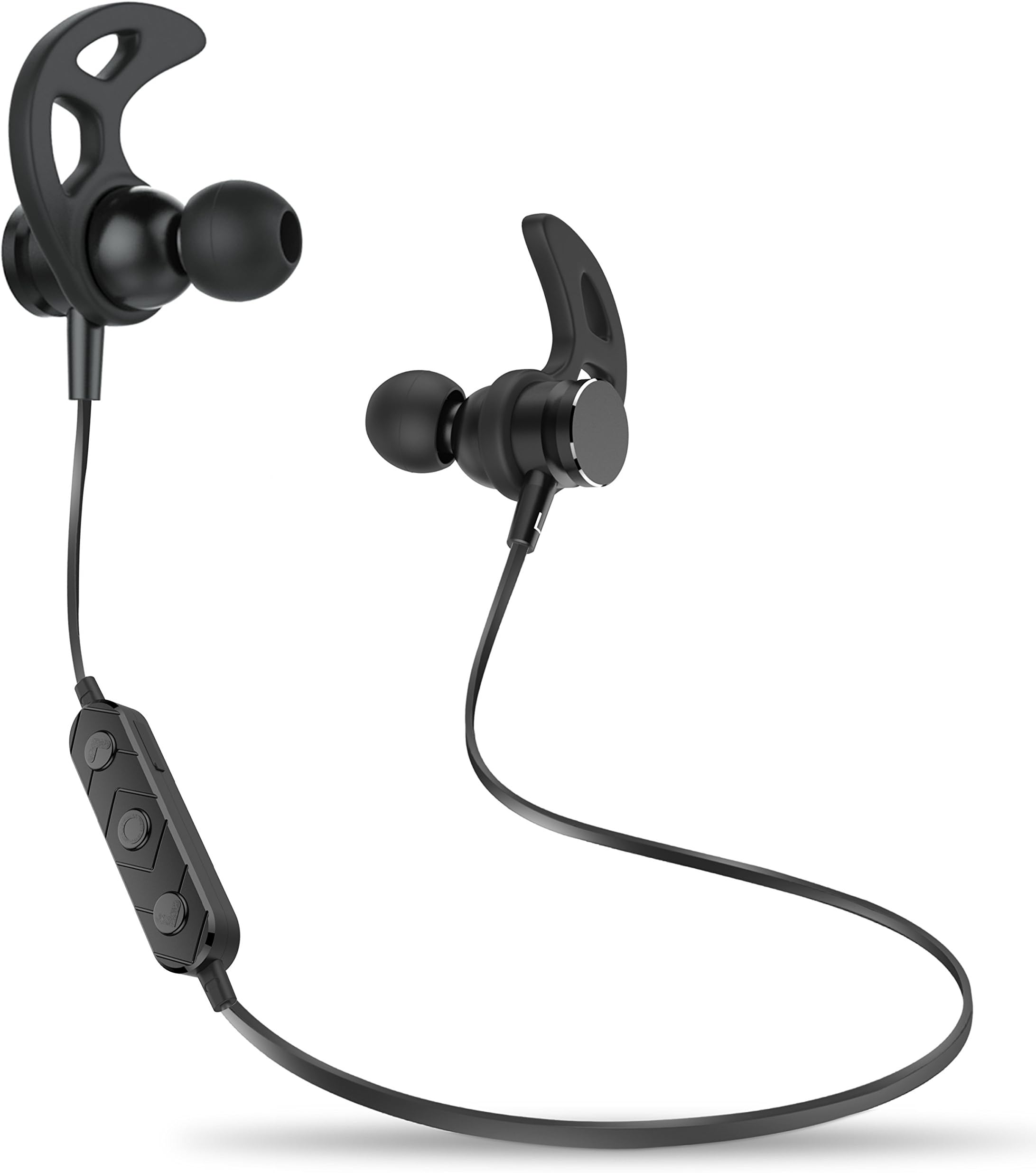 Bluetooth Headphones, Arrela Magnetic Wireless Earbuds Bluetooth 4.1 Earphones with Microphone IPX4 Sweatproof Waterproof in-Ear Headset for Running Workout Black