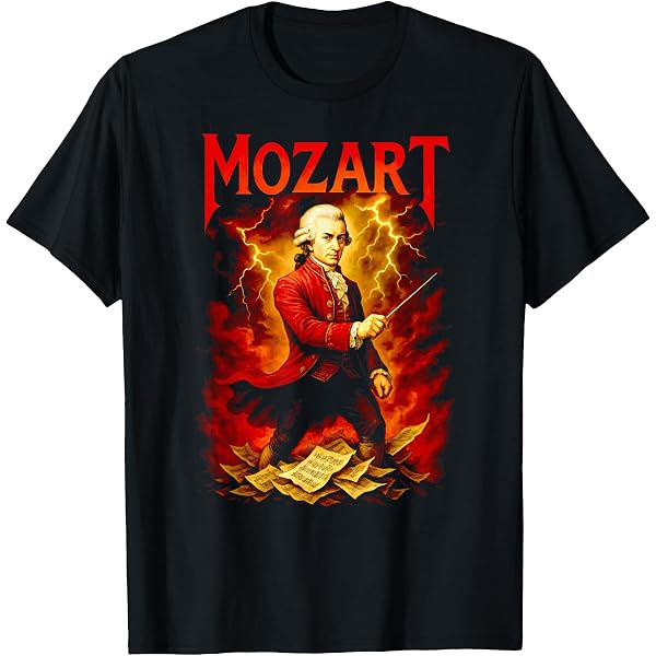 T-Shirt Beethoven Rock N Roll Uomo | Maglietta Musica Classica Con Stampa Serigrafica, Cotone E Viscosa, Regular Fit - 3
