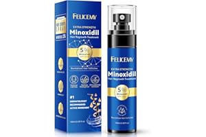 FELICEMY 5% Minoxidil for Men, Minoxidil for Women Hair Growth, Minoxidil Spray For Men Hair and Beard Growth Serum, Combat Hair Loss, Minoxidil Strength Hair Regrowth Treatment (100ml)