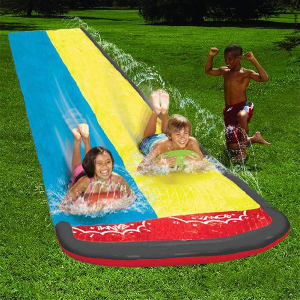 Surf Rider Toboganes De Agua Dobles Para Niños Patio Trasero Waterslide