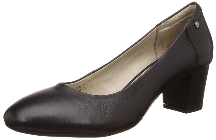 Buy Hush Puppies Women's Pumps Black Leather Pumps - 8 UK/India (41 EU