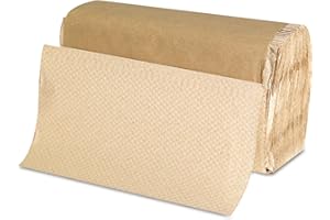 GENPAK Singlefold Paper Towels, 9 x 9.45, Natural, 250/Pack, 16 Packs/Carton