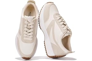Project Cloud Womens Sneakers - Memory Foam Insole and Lightweight Spring Shoes - Non-Slip Lace Up Trendy Shoes - Fashion Sneakers for Women 2025