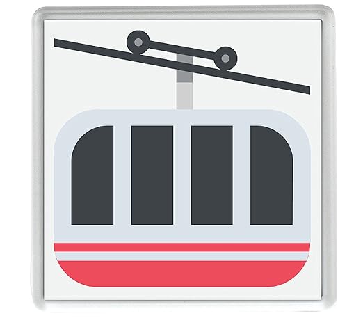 IamEngland teleférico de montaña Emoji 58mm x 58mm Nevera Imán ...