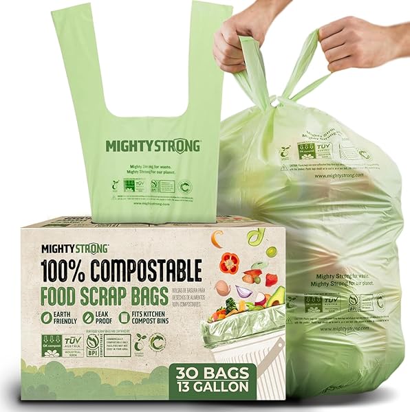 13 GALLON COMPOST BAGS WITH HANDLES – 30...