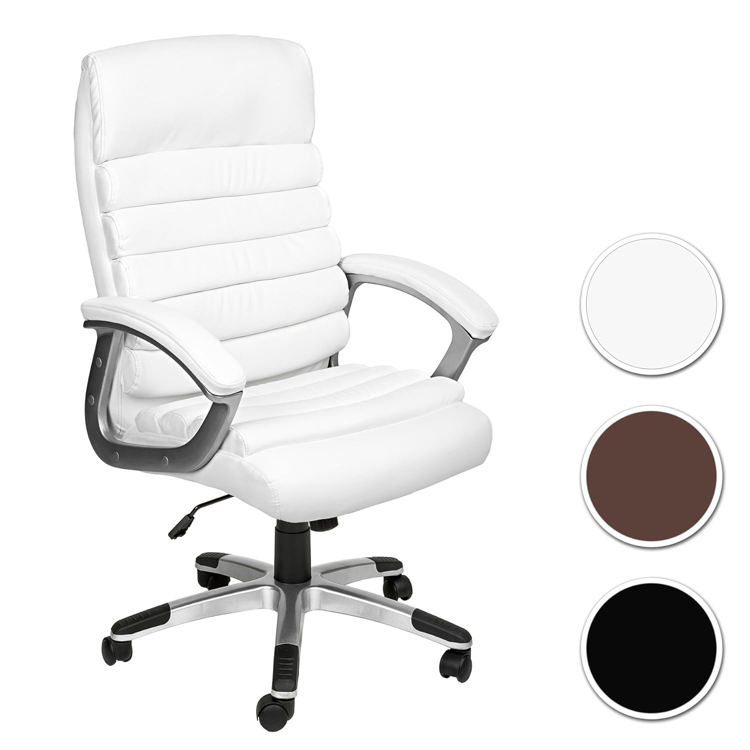 TecTake Silla de oficina sillon de despacho ejecutivo con reposabrazos disponible diferentes