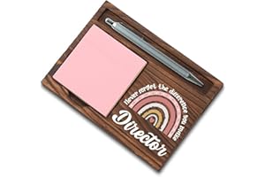 SUNYJONE Director Gift, Thank You Appreciation Gifts for Director Week Graduation Birthday Christmas Office Desk Self-Stick Note Pad Holders SBB42