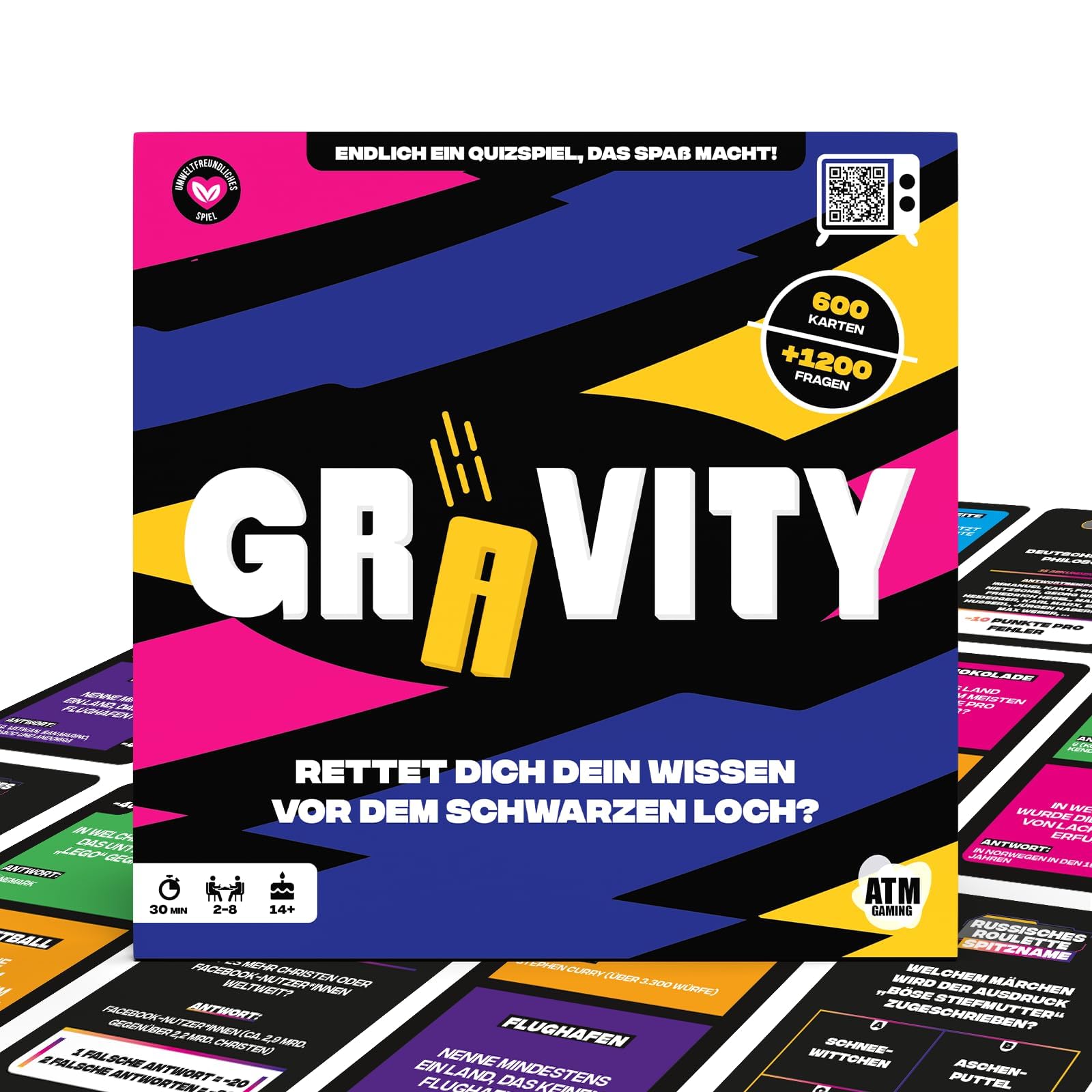 Gravity - Board Game - Strategy and Knowledge Game - Quiz Game for General Knowledge with Friends and Family - Board Game for Adults - 2 to 8 Players