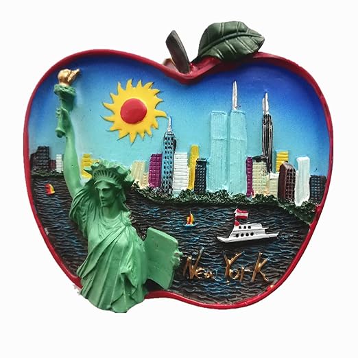 MUYU Magnet Imán para Nevera con Forma de Manzana en 3D York EE ...