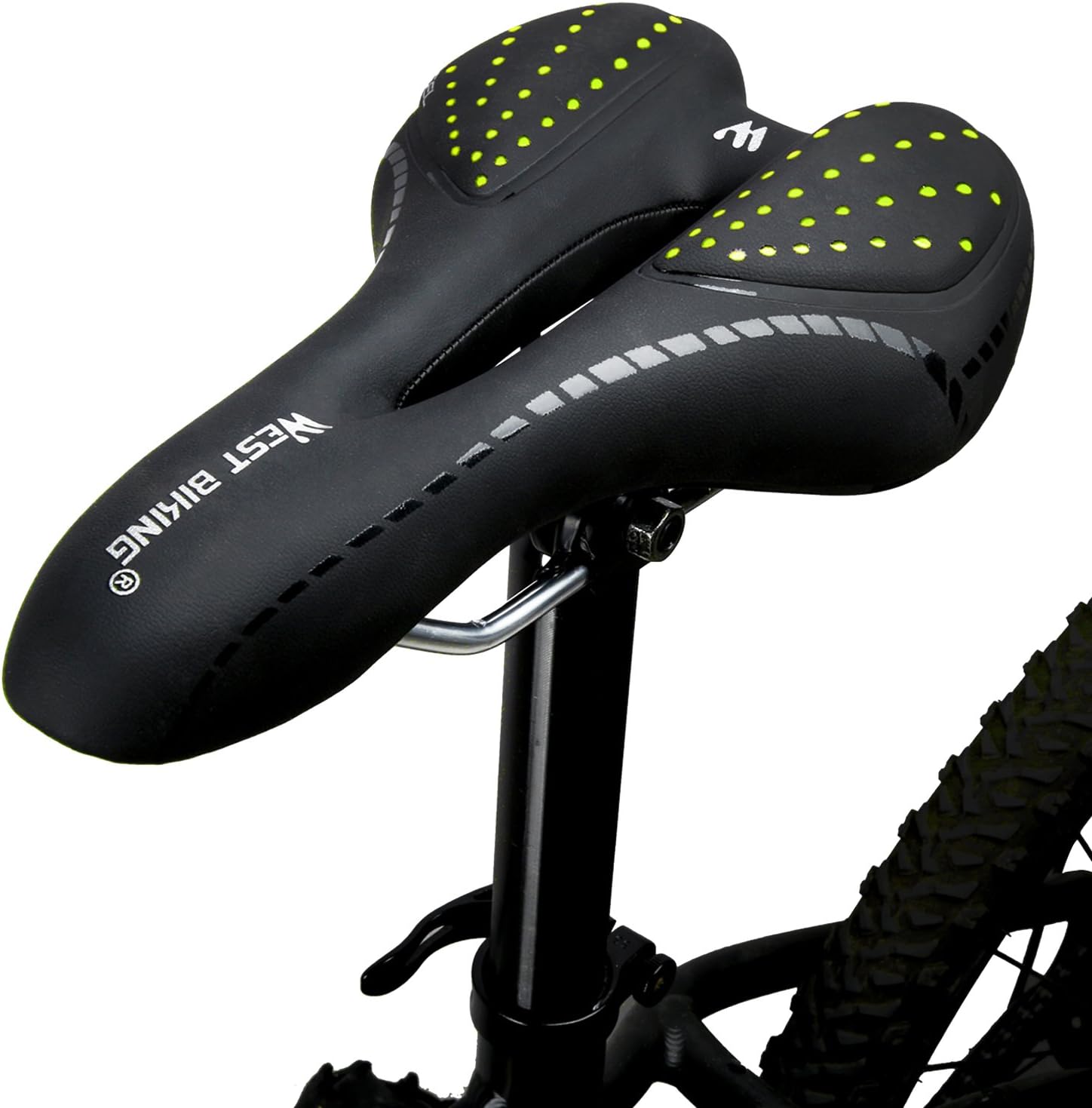 LuTuo Comfortable Bicycle Saddle Men Women Soft Gel Bicycle Seat Hollow Ergonomic Sports Touring Saddle Padded for Mountain Bike Road Bike BMX Dirt MTB City E Bike