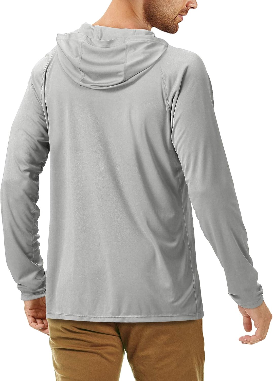 Roadbox Men's UPF 50+ Sun Protection Long Sleeve Sweatshirts Dri-fit UV Fishing Hoodies: Clothing
