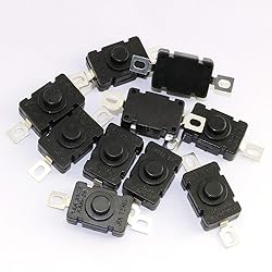 RuiLing 10pcs Self-Lock Push Button Switch KAN-28
