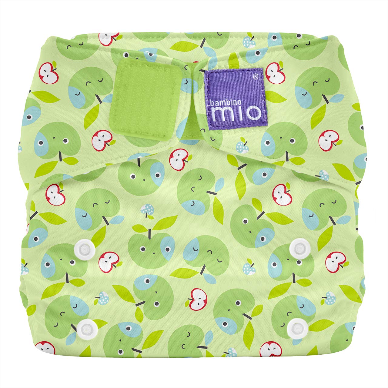 Bambino Mio, Miosolo Classic All-in-One Reusable Nappy, Eco Chemical Free Nappy (Apple Crunch, One Size)
