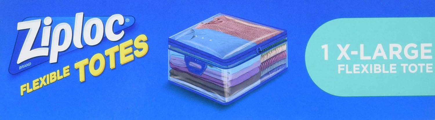 Ziploc Storage Bags for Clothes, Flexible Totes for Easy and Convenient Storage, 1 XL Bag, Pack of 4 (4 Total Bags): Health & Personal Care