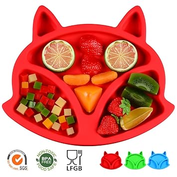 Amazon.com: SJ bebé Mantel individual Fox silicona mantel ...
