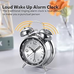 Cadmos Loud Alarm Clock for Heavy Sleepers