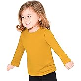 Lilax Baby Girls' Basic Long Sleeve Round Neck T-Shirt
