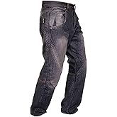 Rider Protec® Motorcycle Pants for Men Reinforced Aramid Lining Motorbike Riding Protective Armoured Jeans Adventure