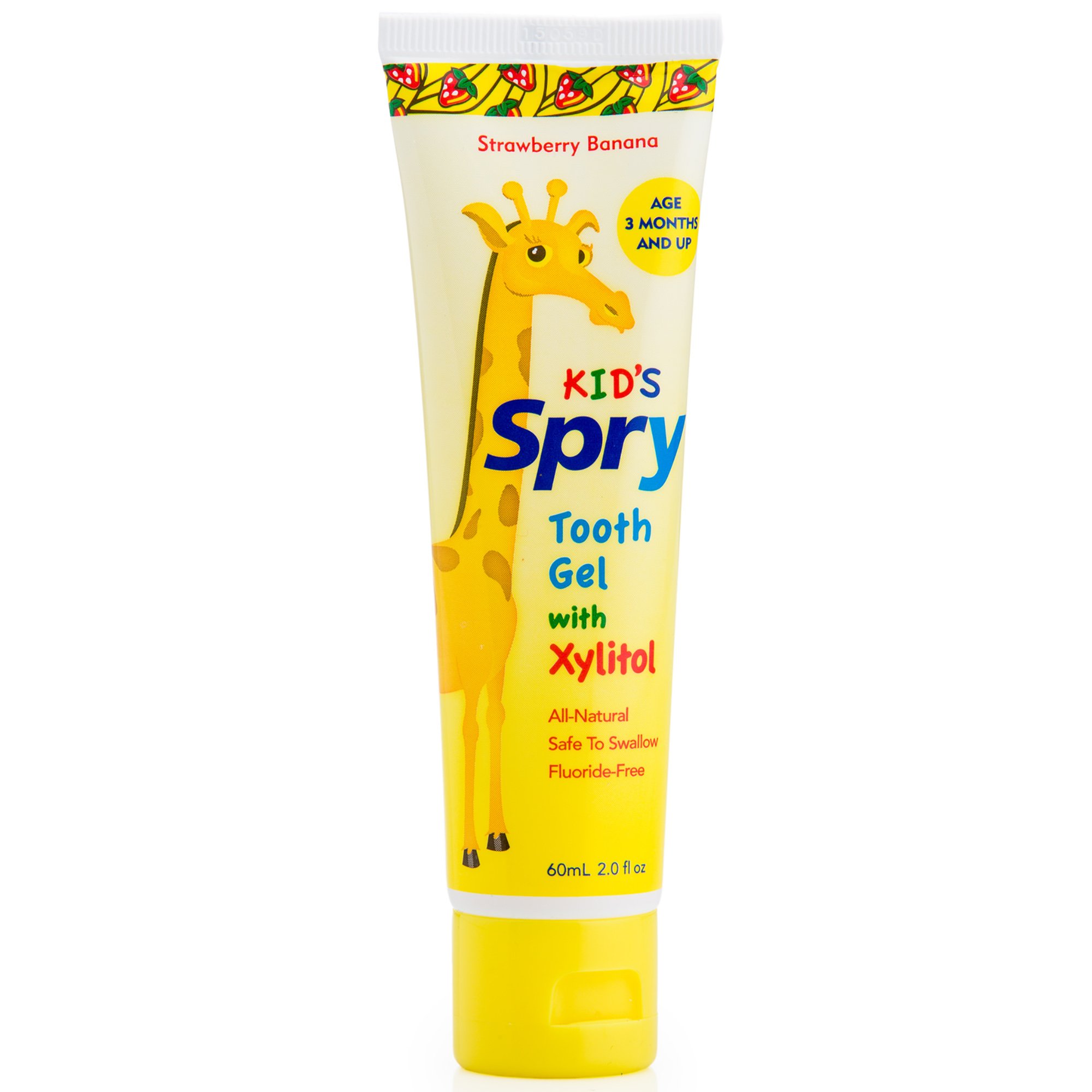 Spry Kid's Xylitol Tooth Gel, Natural Strawberry Banana, 2 fl oz 700596000728 eBay