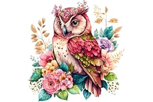 YSUNETER Owl Diamond Art Kits for Adults, Round Full Drill Diamond Painting Kits for Beginners Gem Art Painting Kits, DIY 5D Diamond Dots Painting with Diamond Arts and Crafts Home Wall Decor 14x14inch