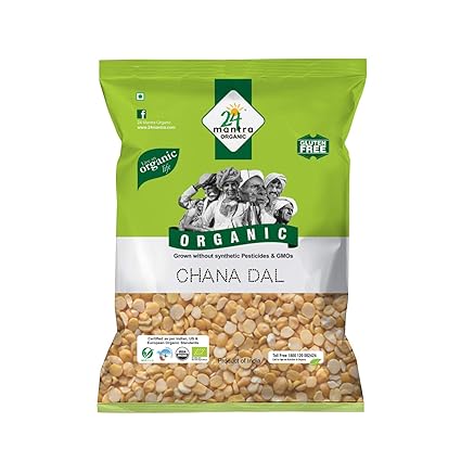 24 Mantra Organic Chana (Bengal Gram) dal, 500g