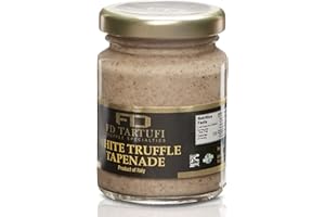 FD FD TARTUFI TRUFFLE SPECIALTIES FD TARTUFI White Truffle Tapenade 80g (2.82oz) - (Tuber Borchii) Gourmet Food Sauce | Condiments | non gmo | Made in Italy | Mushrooms | Truffles | Kosher | White Truffle | Oil and Herbs.