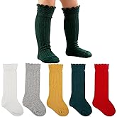 GJHJNSTG Baby Knee High Socks Girls Newborn Toddlers Cotton Long Tube Ruffle Socks Infant Stockings Dress Sock 0-3T