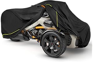 MRWIZMS Can Am Ryker Cover, Ryker Covers Waterproof Compatible with Can-Am Ryker 600/900/Sport/Rally/Ryker Rally Edition, 420D Oxford Waterproof, All-Weather Protection Car Cover with Reflective Strip