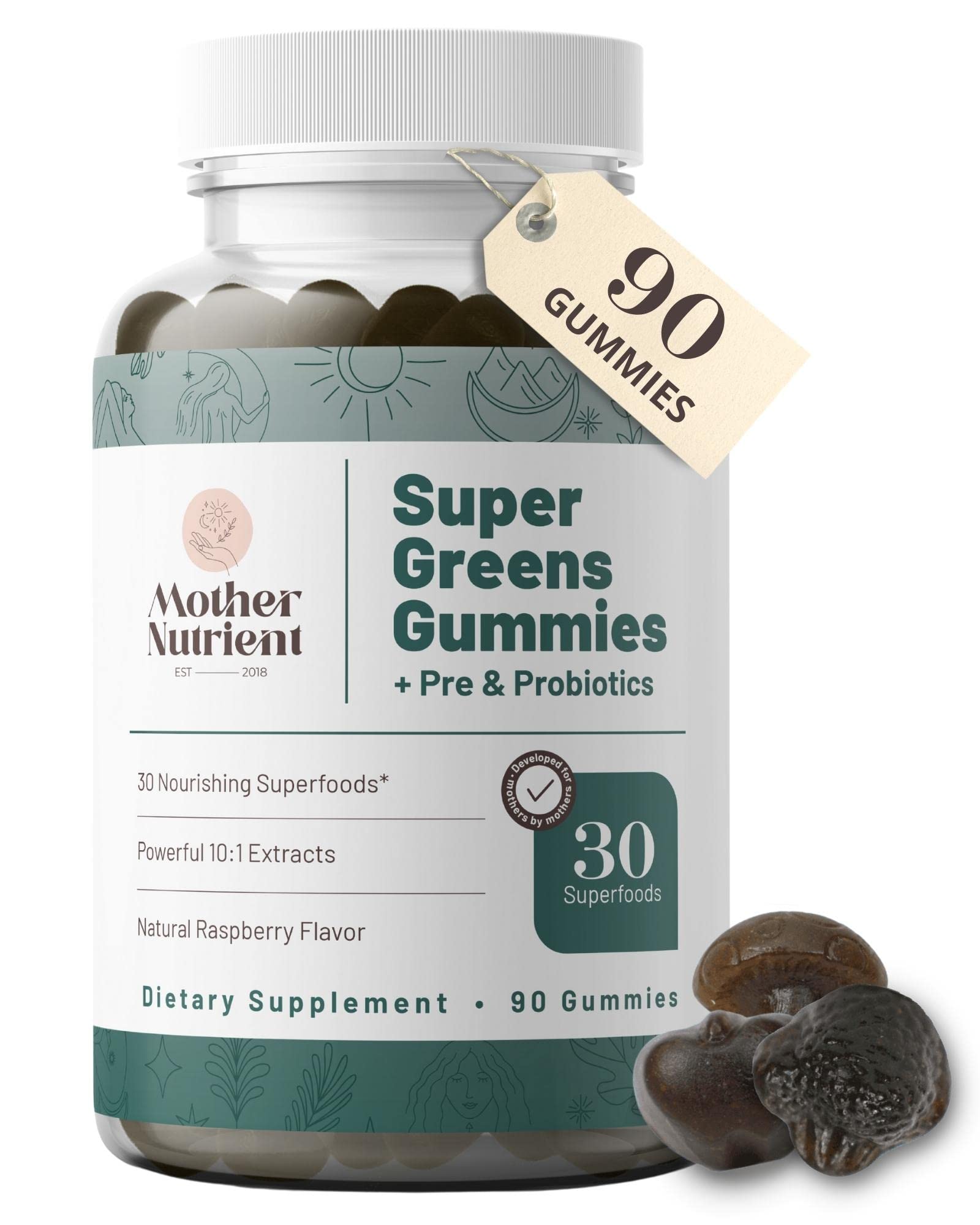 Super Greens Gummies + Pre & Probiotics