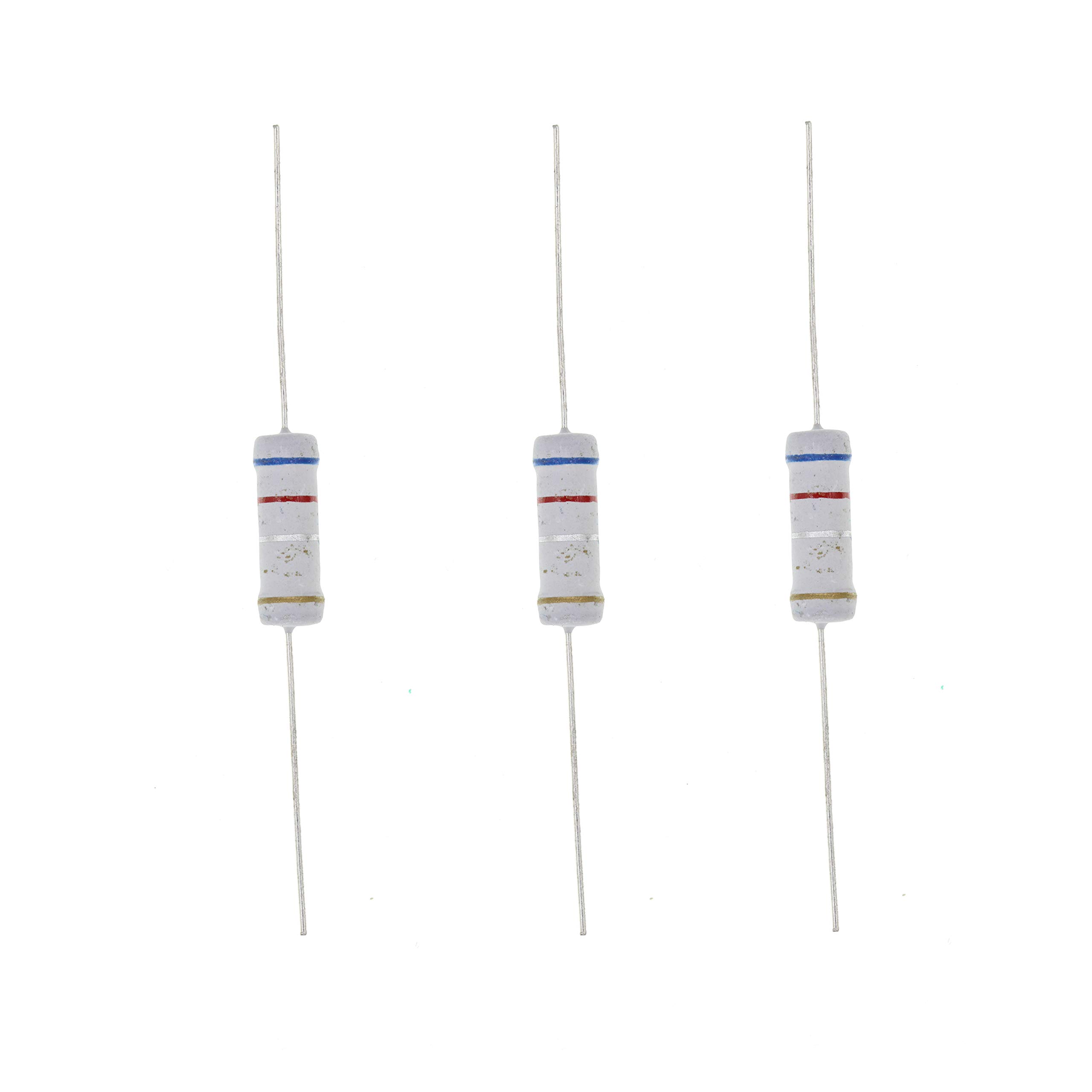 HUABAN 20PCS 3W 3 Watts 0R62 0.62 Ohm 5% Metal Oxide Film Resistor