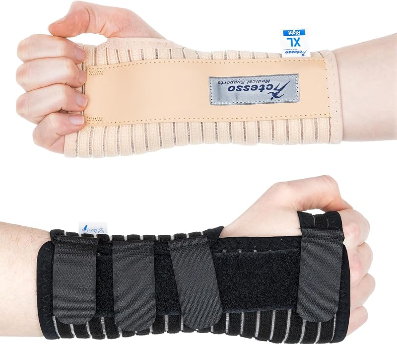 Actesso Breathable Wrist Support Brace Right Hand XL Black