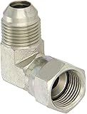 Eaton Aeroquip 2071-8-8S 90 Degree Swivel Nut Elbow, JIC 37 Degree End Types, Carbon Steel, 1/2 JIC(f) x 1/2 JIC(m) End…