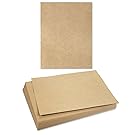 96-Sheet Brown Kraft Paper - Natural Kraft Paper - Letter Size - 120 GSM - 8.5 x 11 Inches